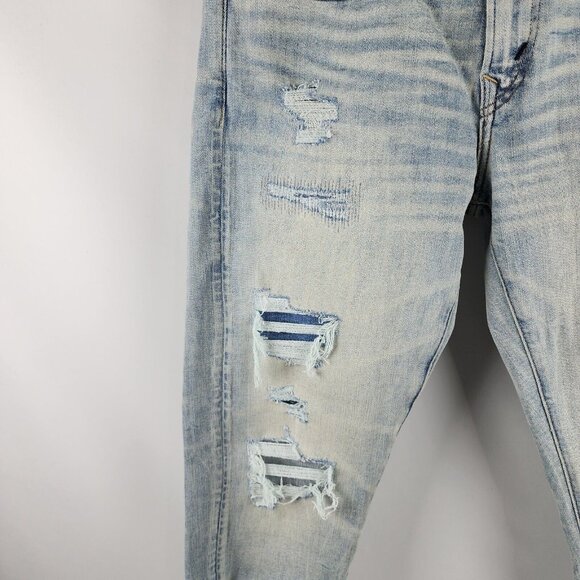 SOLD OUT American Eagle Jeans Mens 31x30 Blue Airflex + Temp Tech Skinny NWT - Picture 7 of 13